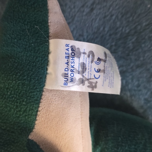 Build-A-Bear Green and Orange Dinosaur Plush Well Used - Picture 2 of 5